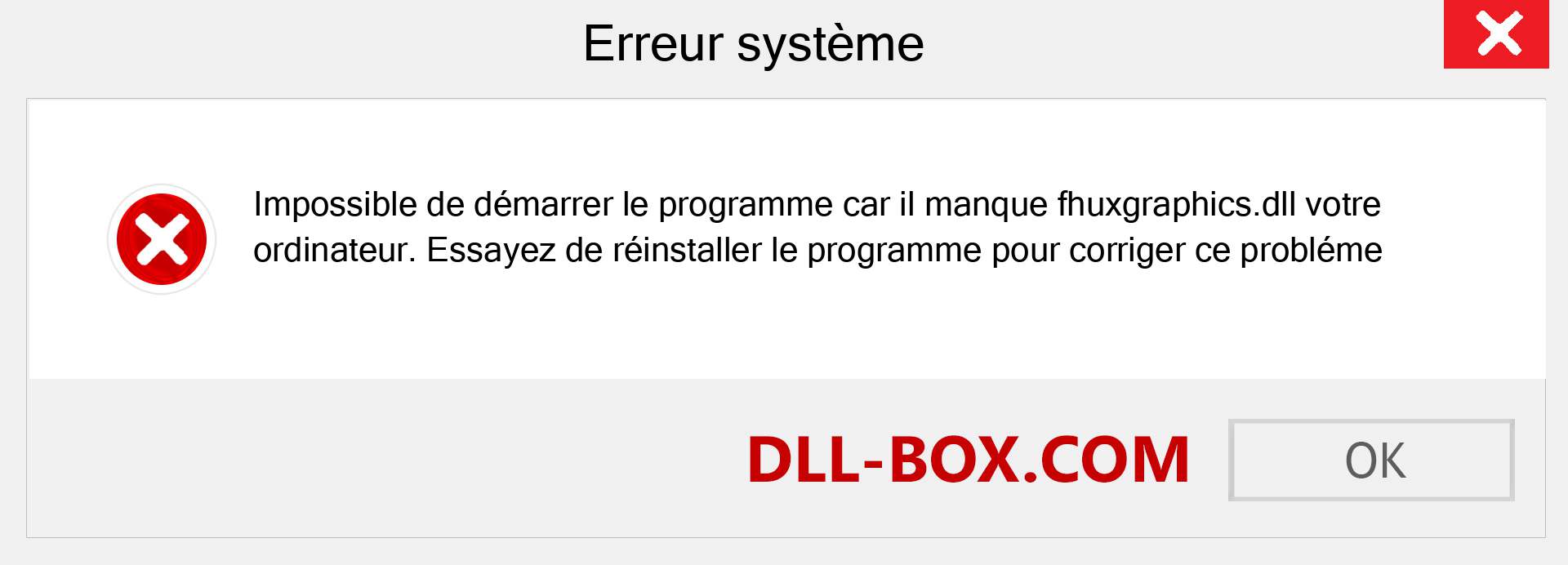 Le fichier fhuxgraphics.dll est manquant ?. Télécharger pour Windows 7, 8, 10 - Correction de l'erreur manquante fhuxgraphics dll sur Windows, photos, images